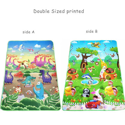 Tapis d’Éveil Bébé Recto-Verso – Tapis de Jeu Éducatif Animaux