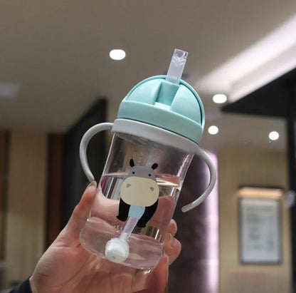 Gourde Bébé à Paille Motif Cartoon