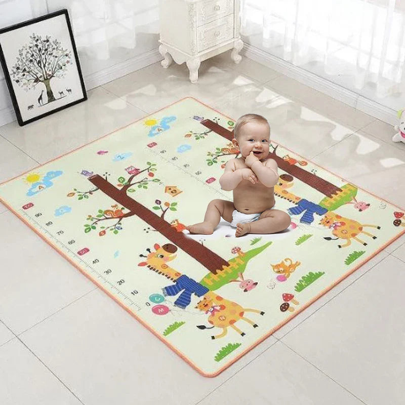 Tapis de Jeu Bébé 120x90cm – Tapis d’Éveil Antidérapant