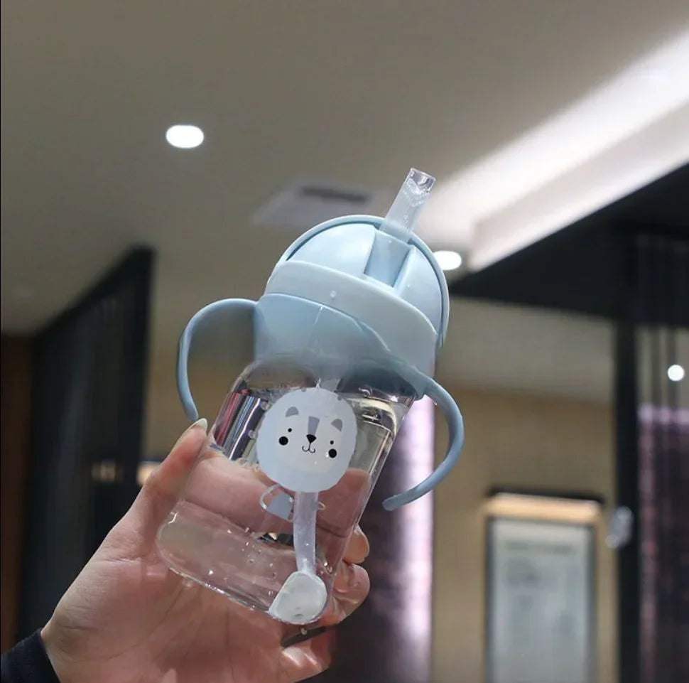 Gourde Bébé à Paille Motif Cartoon